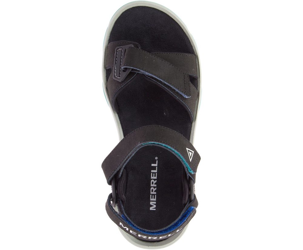 Merrell Sandals Black - Belize Convertible - Womens 15KYUQBRS